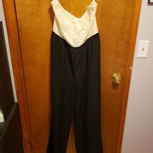 Black and white jumpsuit